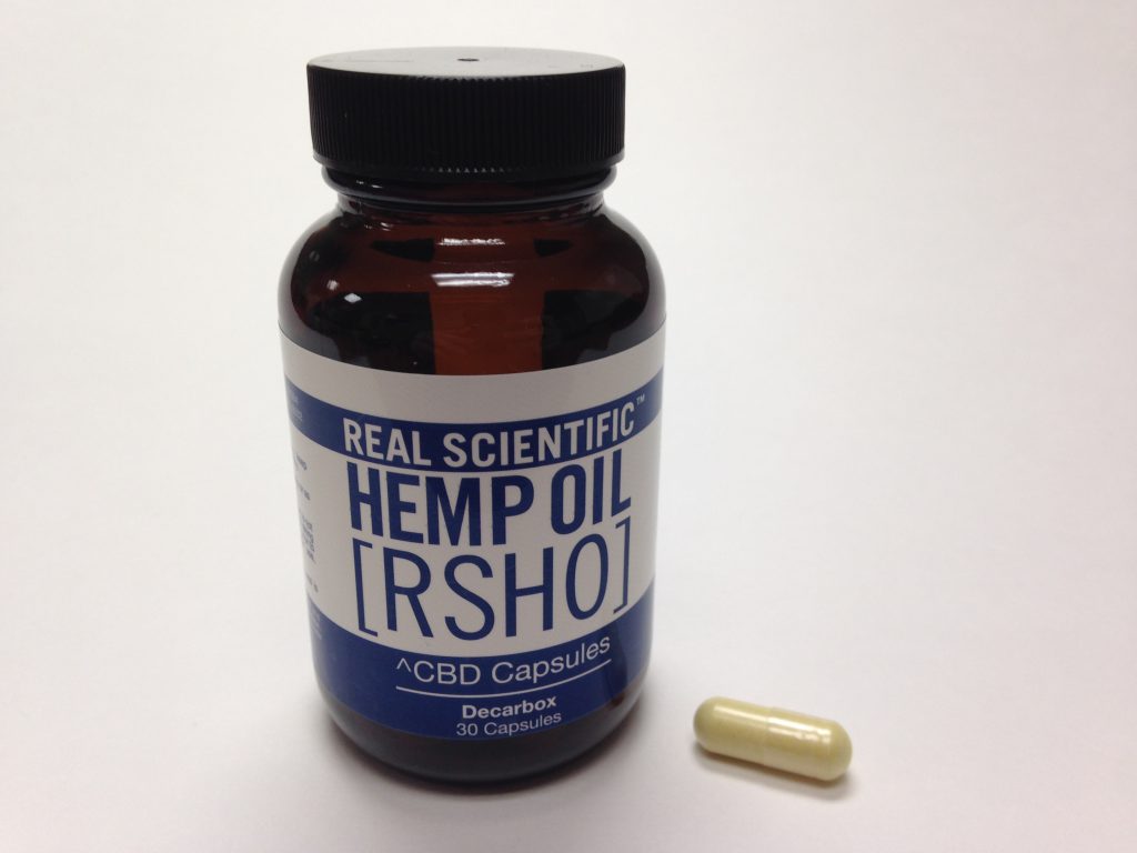 Real Scientific Hemp Oil CBD 25mg Capsules Decarbox Pill