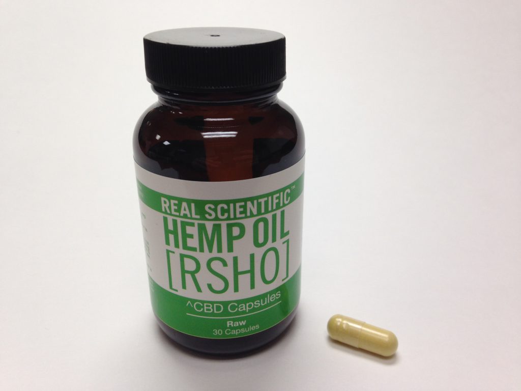 Real Scientific Hemp Oil CBD 25mg Capsules Raw Pill